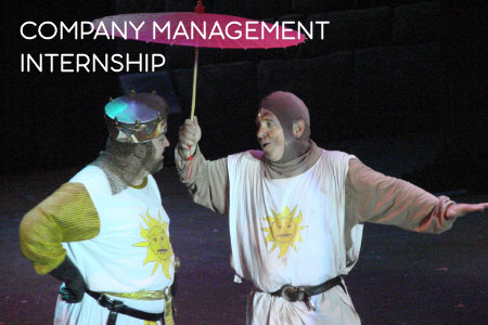 Company Management Internship: King Arthur and Patsy in PacRep's Spamalot (2012)