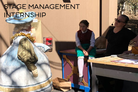 Stage Management Internship: a stage manager at work