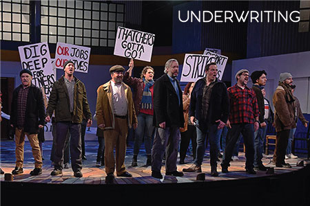 Cast on stage in a PacRep musical